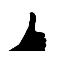 Hand making a thumbs up gesture on a plain white background vector