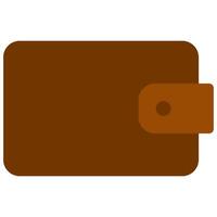 wallet icon in flat style vector