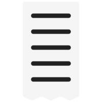 bill icon in flat style vector