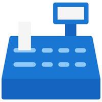 cash register icon in flat style vector