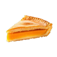 Collection of . A Slice of Pumpkin Pie with a Flaky Crust and Orange Filling, isolated on a transparency background. png