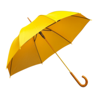 Bright Yellow Umbrella on Transparent Background png