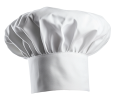 White chef hat isolated on transparent background design element png