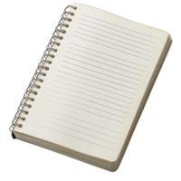 Isolated Notebook Image with Transparent Background for Artwork png