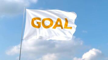 Goal Flag Fluttering in the Sky, Achievement Concept video