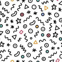 seamless pattern with colorful geometric shapes and shapes vector