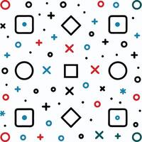 a pattern with squares and crosses on it vector