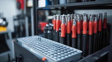 A large assortment of tools in a tool box photo