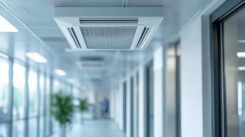 Air conditioning in a modern office building photo