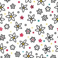 a white background with a bunch of flowers vector