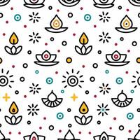 a seamless pattern with various symbols and icons vector