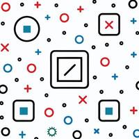 a seamless pattern with squares and circles vector