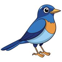Blue bird clip art vector