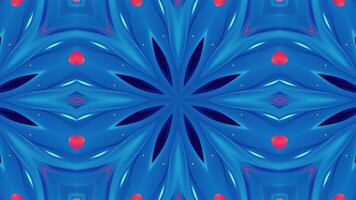 A vibrant, symmetrical abstract design with circular patterns and bright colors. video