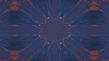A symmetrical abstract design featuring a star-like shape against a dark background. video