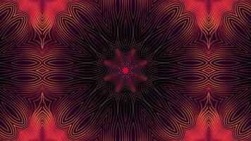 Abstract design featuring a star shape with flowing lines and a dark background. video