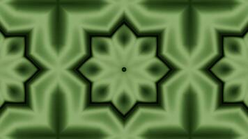Abstract green pattern with floral shapes, creating a symmetrical design. video