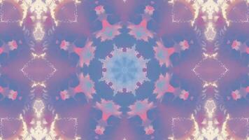 A vibrant kaleidoscopic pattern featuring floral and abstract shapes in vivid colors. video