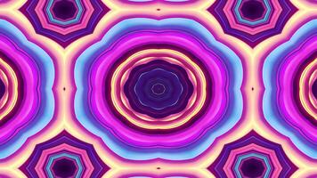 A vibrant, symmetrical abstract design featuring layered colors and shapes. video