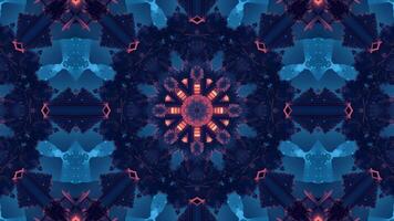 A kaleidoscopic design featuring lanterns and celestial elements. video