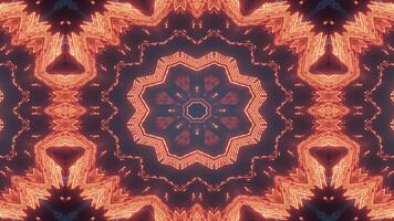 Abstract digital design featuring glowing patterns and symmetrical shapes. video