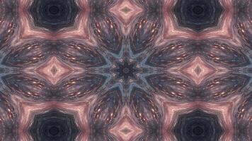 A symmetrical, abstract design featuring glowing patterns resembling petals and stars. video