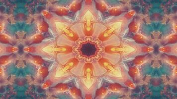 A colorful abstract kaleidoscope design featuring intricate patterns and soft hues. video