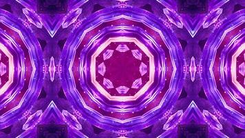 A symmetrical, colorful design featuring abstract shapes against a starry background. video