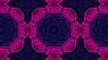 A vibrant geometric pattern with neon colors creating a mesmerizing visual effect. video