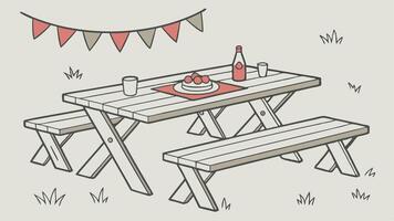 New Year festive empty wooden table blurred background Christmas banner vector