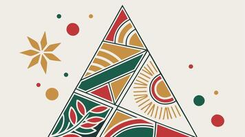 Abstract christmas tree background header wallpaper illustration vector