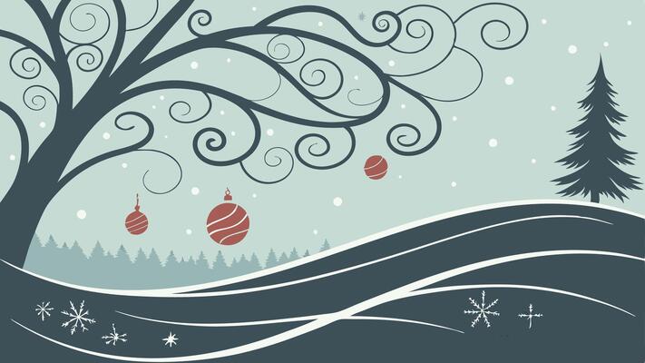 Abstract and artistic christmas background. dark winter background