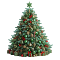 Kerstmis boom met een transparant instelling png
