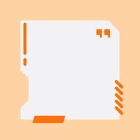 Quotes template with copy space. Social media in square. vector