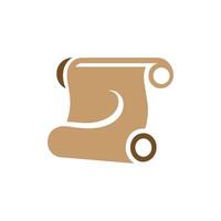 A scroll icon on a white background vector