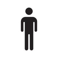 A black and white image of a man standing vector