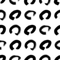 Seamless pattern with sketch circles shape vector