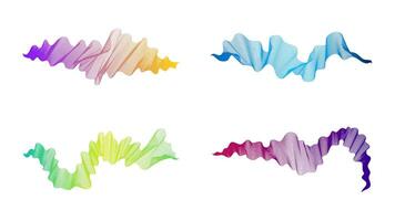 Abstract backdrop with wave gradient lines vector