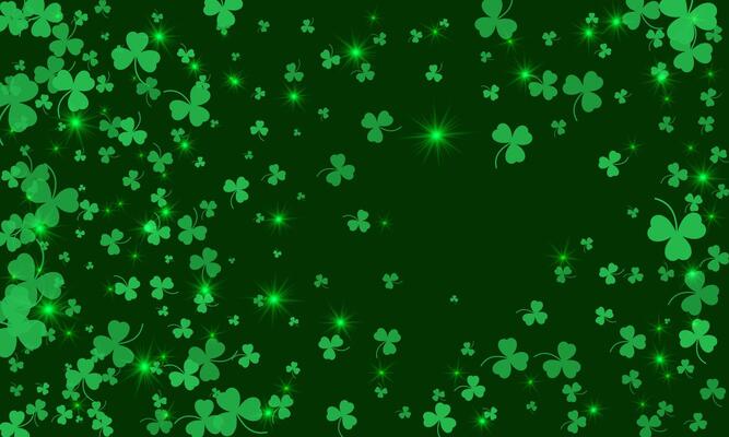Happy Saint Patrick's day green background