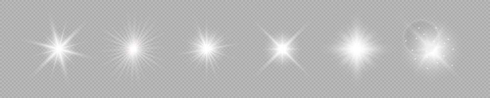 Light effect of lens flares vector