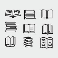 Editable Book llustrations vector