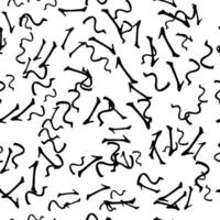 Seamless pattern with sketch squiggle vector