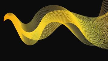 Abstract backdrop with luxury golden waves vector