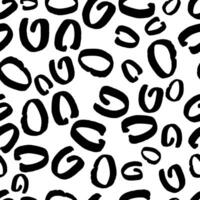 Seamless pattern with sketch circles shape vector