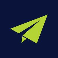 Paper plane trendy artwork glorious abstract illustration colorful applicative design vector