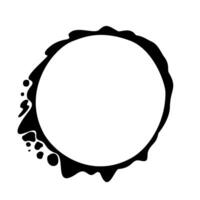 Blob frame illustration by hand drawn. vector