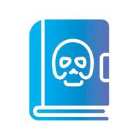 spellbook Flat Gradient Icon White Background vector