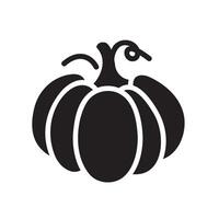 pumkin Glyph Icon White Background vector