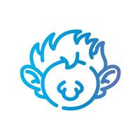 potion Line Gradient Icon White Background vector