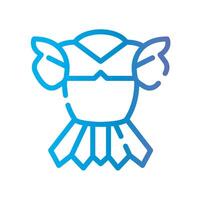 armor Line Gradient Icon White Background vector